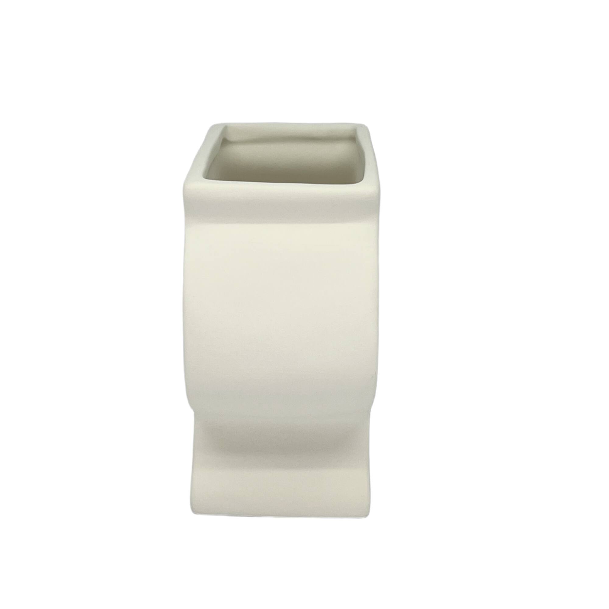 Jonathan Adler x Michaels 5.25" Flat DIY Ceramic Pedestal Vase